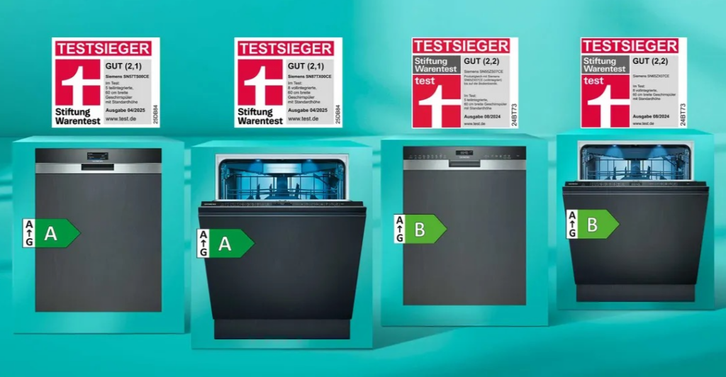 Seniorenfreundliche Haushaltsgeräte, Geschirrspüler Stiftung Warentest